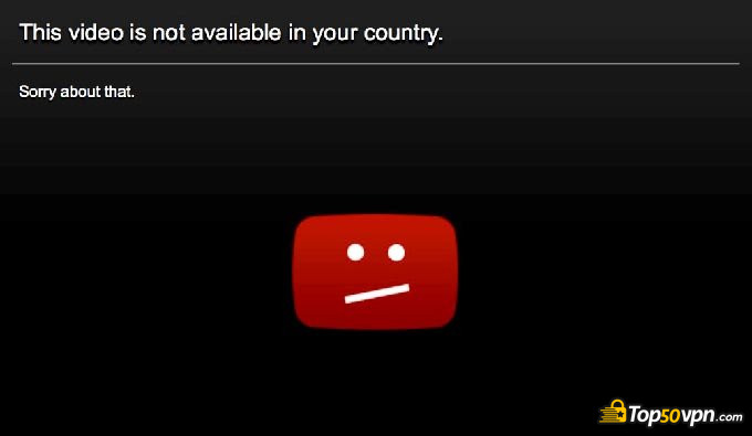 VPN的好处：YouTube的地理位置锁定视频。