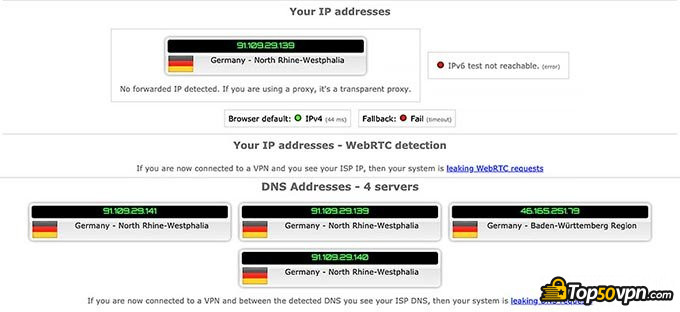 我的VPN是否有效：IP泄漏测试。