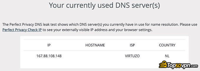 NordVPN怎么样测评: DNS泄露测试.