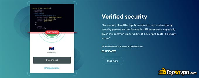 SurfShark和NordVPN：SurfShark的经过验证的安全性。
