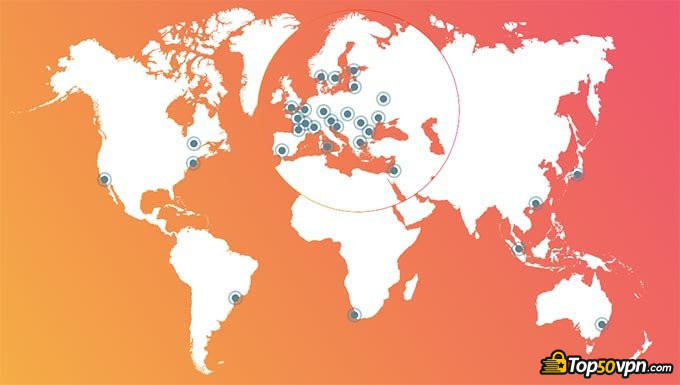 Zenmate怎么样评测: 全球各地的服务器.